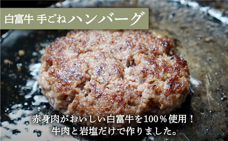 手ごねハンバーグ 4個＆佐賀牛 赤身ブロック（ローストビーフ用）350g / ハンバーグ 牛肉 [IAH120]