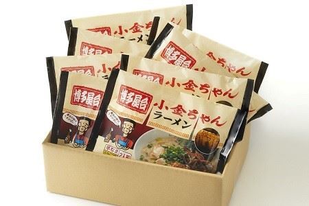 博多屋台「小金ちゃん」ラーメン16人前（2人前×8袋） [M331] ラーメン 豚骨 インスタント 乾麺 即席麺 拉麺 保存食 九州
