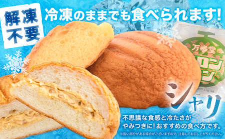メロンパン プレーン 6個 菓子パン 万幸堂 冷凍  《60日以内に出荷予定(土日祝除く)》