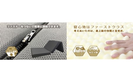 車中泊マット　楽泊 2個セット 雑貨 日用品 最上級 快眠 目覚め フルフラット 高反発 ウレタン コンパクト 収納 