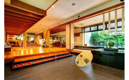 那須温泉山楽1泊2食付ペア宿泊券  チケット 宿泊券 温泉 露天風呂 ペア 〔P-333〕
