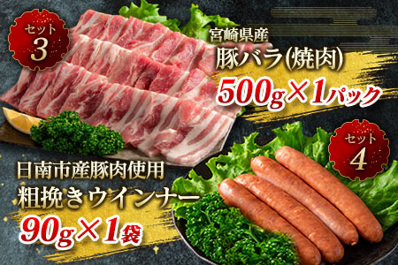 数量限定 牛肉 豚肉 食べ比べ パクパク 焼肉 セット 粗挽き ウインナー 合計1.5kg以上 国産 和牛 ウデ 豚肩ロース 豚バラ おかず 食品 人気 グルメ お弁当 BBQ キャンプ グランピング 詰め合わせ おすすめ お取り寄せ ミヤチク 宮崎県 日南市 送料無料_CD78-25