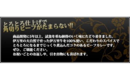 伊万里牛黒カレー 6食分 (200g×6箱) 007-J1774