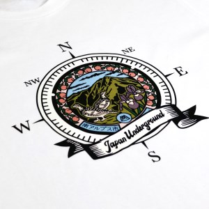 1.4-9-8 南アルプス市マンホールＴシャツ（白） ※Ｌサイズ ALPBR002-L