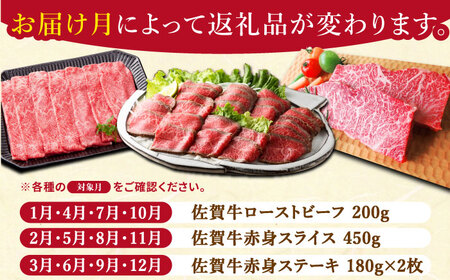 【全6回定期便】佐賀牛 赤身堪能セット HAA077 肉セット 赤身 国産 和牛