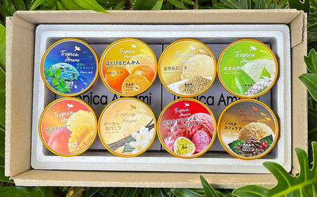 ジェラート 奄美の素材をたっぷり使った贅沢ジェラート詰合わせ　8個入