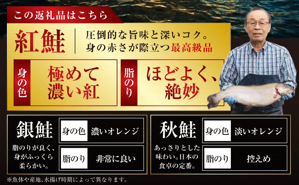 【ふるなびWEEK対象】特選 甘塩天然紅鮭 3切真空 ×6パック 鮭 F4F-1507