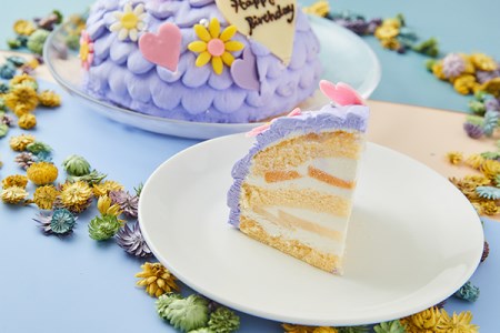 【Le Lis】プリンセスドール（パープル）♪とびっきり可愛い芸術デコレーションケーキ5号（4～6名様分）！もちろん美味しさにも自信！【冷凍でお届け・冷蔵解凍】 // デコレーションケーキ 芸術ケーキ