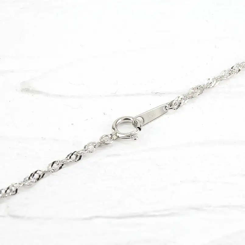  純プラチナ ネックレス チェーン のみ 80cm ロングネックレス プラチナ スクリュー チェーンだけ pt999 人気 シンプル ジュエリー 山梨県 昭和町 送料無料 管理番号220517mro102pt999n80 SWAA031