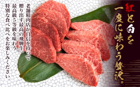 飛騨牛 紅白焼き肉食べ比べ 古里精肉店 牛肉 焼き肉 ヒレ フィレミニヨン テート [Q1338]