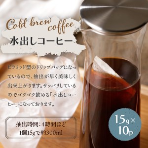 フレスカ特注 こだわりアイスコーヒーセット （ピラミッド型・ドリップバッグ） 珈琲 水出しコーヒー ドリップバッグ 豆 自家焙煎 珈琲 