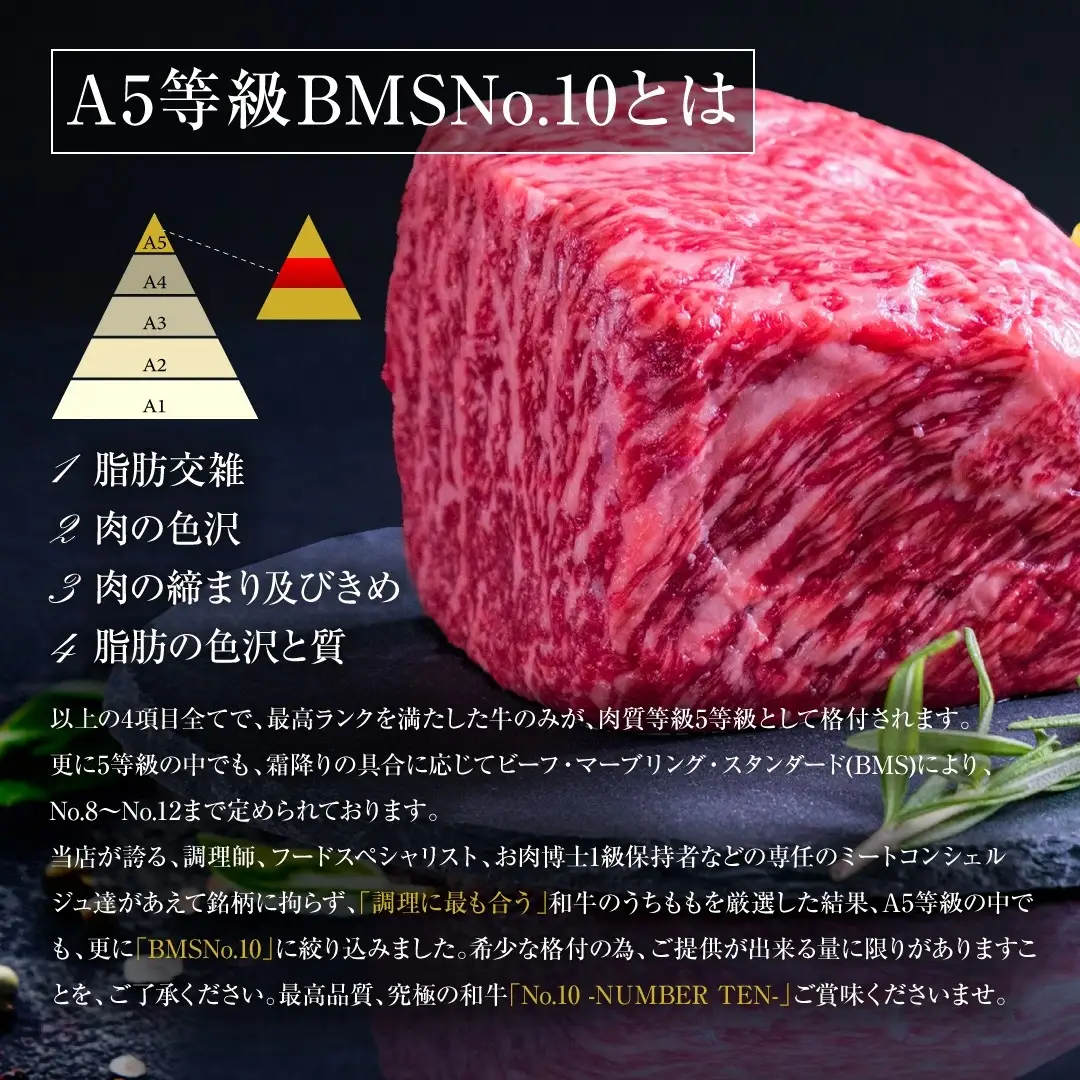 A5等級 BMSNo.10限定 黒毛和牛もも塊肉 ブロック 1kgセット お肉 牛肉 モモ 最上級 希少 ギフトボックス 贈り物 最高品質 究極和牛 HNNBE003