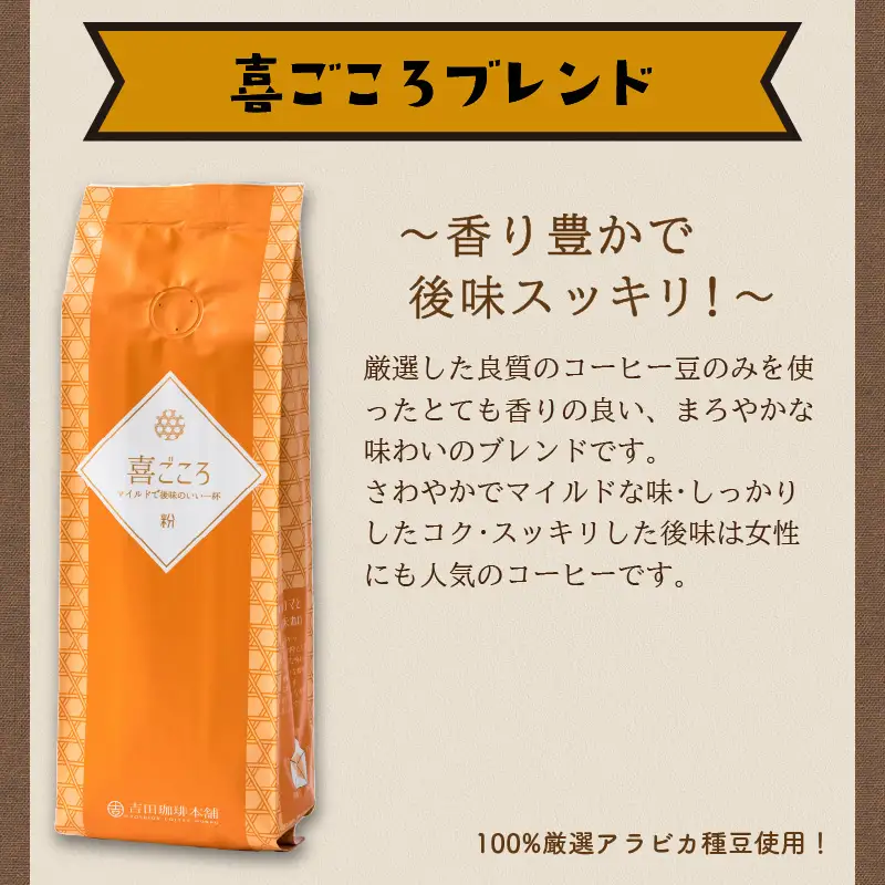 喜ごころブレンド 250g×3袋／粉【010D-045】