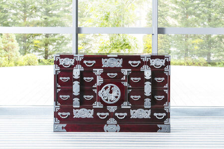 仙台箪笥 四.五尺部屋箪笥90 木地呂漆塗り (申込書返送後、3ヶ月～8ヶ月程度でお届け) 欅産業 職人 おすすめ 船箪笥