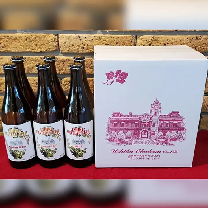 【茨城県共通返礼品／牛久市】牛久シャトービール 3種類6本セット クラフトビール 地ビール 詰合せ 飲み比べ 瓶 お酒 ギフト プレゼント [CC001ya] 