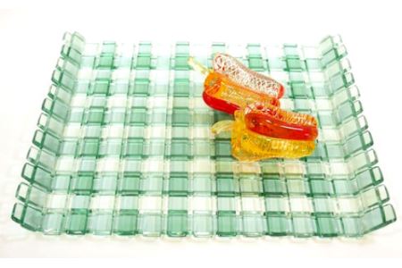 「取手付きメッシュトレー」 トレー ガラス ミラーズウサ