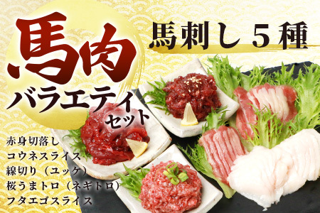 6種 馬肉 バラエティ 約540g タレ付き 本場 熊本 馬刺し 食べ比べ 031-0437