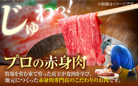 【12回定期便】 すきやき しゃぶしゃぶ用 ローススライス600g / 牛肉スライス [IAH144]