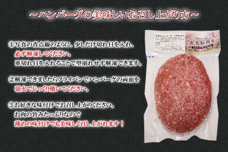  北海道産 北大 短角牛 ハンバーグ 計 540g (180g×3枚) 