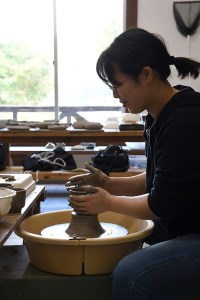 カムロ窯クラック粉引中皿セット