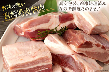 【準備でき次第発送】 訳あり 豚肉 豚バラ ブロック 2kg 5?7p [甲斐精肉店 宮崎県 美郷町 31as0102]
