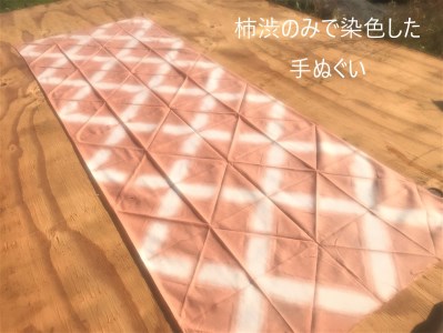 温泉染研究所 天然染色キット 【柿渋】×【湯の花】『メンズ靴下セット(25～27cm)』_B004-014-02【ふるさと納税 染物 体験 靴下 天然染色 キット セット 布マスク 手ぬぐい 柿渋 湯の花 温泉 別府 染物体験 自宅 オーガニックコットン 巾着 トート レディース メンズ】