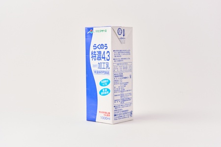 らくのう特濃4.3 1L×6本 計6L