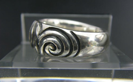 swirl ring スワール リング｜ 指輪 シルバー アクセサリー 渦 砂漠 砂 モチーフ 925 ハンドメイド 選べる サイズ ジュエリー アクセ ファッション 人気 シンプル ギフト プレゼント 年末年始 お中元 お歳暮 内祝い 快気祝い