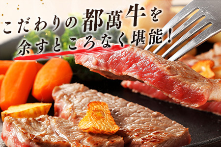 黒毛和牛＜都萬牛＞ロースステーキ（180g×2枚）合計360g【C385-2603】