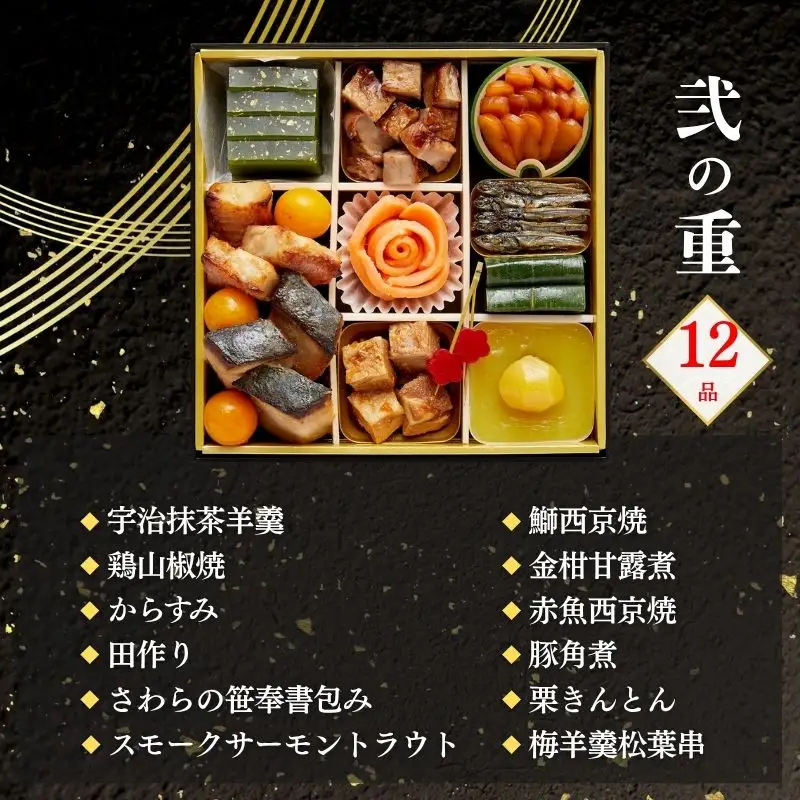 おせち 朱雀(四段重・5～6人前)《2027年 数量限定》【京菜味 のむら】｜京都 おせち 人気 和風 正月