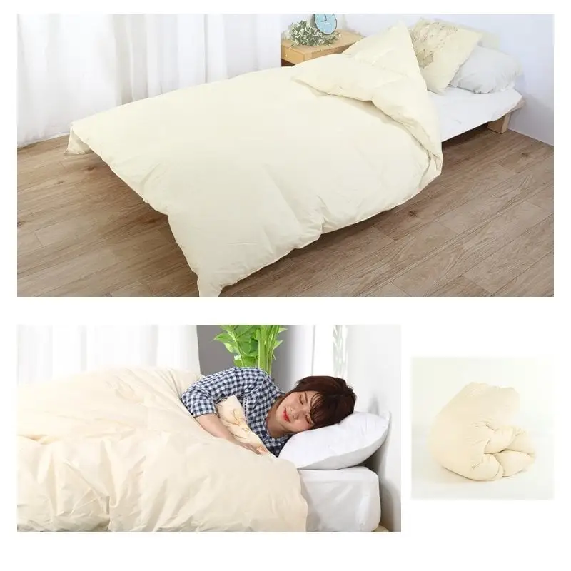 【最高級 超長綿100％】日本製 羽毛布団 本掛け シングル 380dp以上 ダウン93％ 1.2kg 立体キルト 冬用 奈良県王寺町