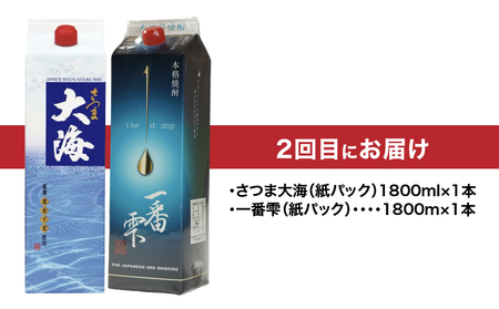 1406-1  【 全4回 定期便 】焼酎 紙パック 飲み比べ KN031-T03 酒 焼酎