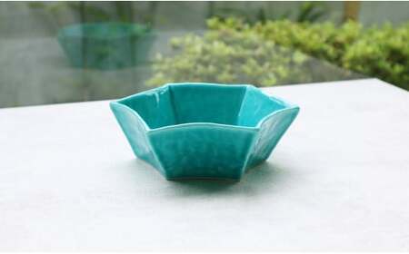 【まるふくオリジナル】有田焼 Star Bowl ターコイズブルー 2個セット 青 ブルー 夏の器 小鉢 中鉢 スター 星 ペア A22-23