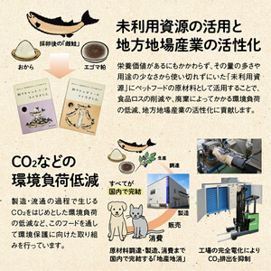 ドライドッグフード 鮭でキャットフードつくりました 150g×3袋(450g)