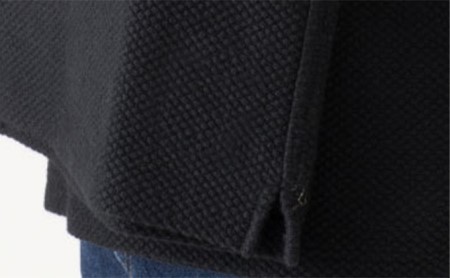 【もうくたびれない】国際大会で使われる柔道衣技術が詰まったタフなファスナー付きTシャツ（黒） L
