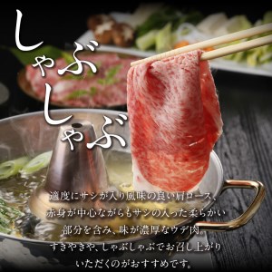 鹿児島黒牛 スライス （ 肩ロース ・ ウデ ） セット （D-101） W032-006u 肉 牛肉 冷凍