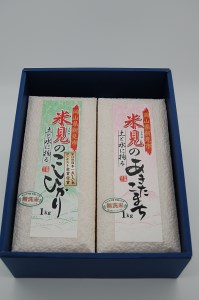 令和7年産 里山新見のめぐみ お米セット（1kg×2個）