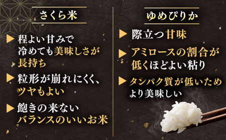 【令和7年産】お米2種 食べ比べ（さくら米・ゆめぴりか）計10kg 北海道 [AXAB027]