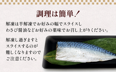 宮城県産 金華しめ鯖 個包装 1枚×8パック 約960g 金華さば サバ しめ鯖