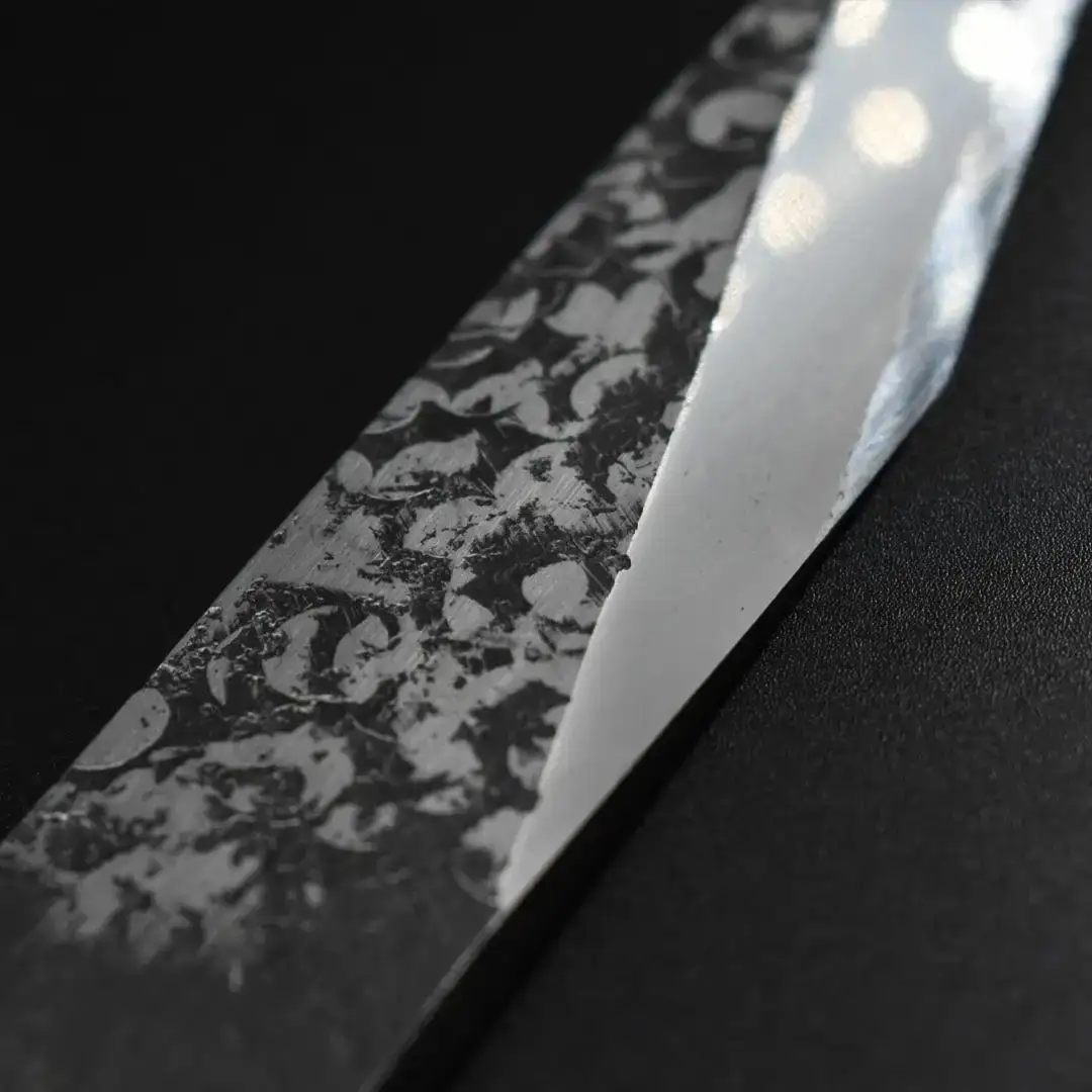 [山人] キャンプ切り出しナイフ 8分ロング 本革ケース付 キャンプ用品 アウトドア用品【050S005】