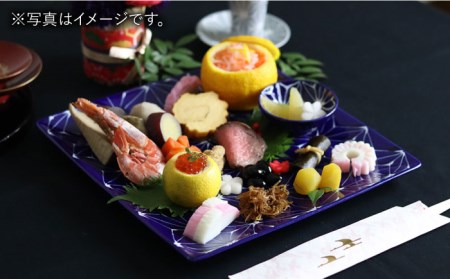 【波佐見焼】ホワイトライン麻 スクエア プレート L グレー 食器 皿 【翔芳窯】 [FE97]  波佐見焼