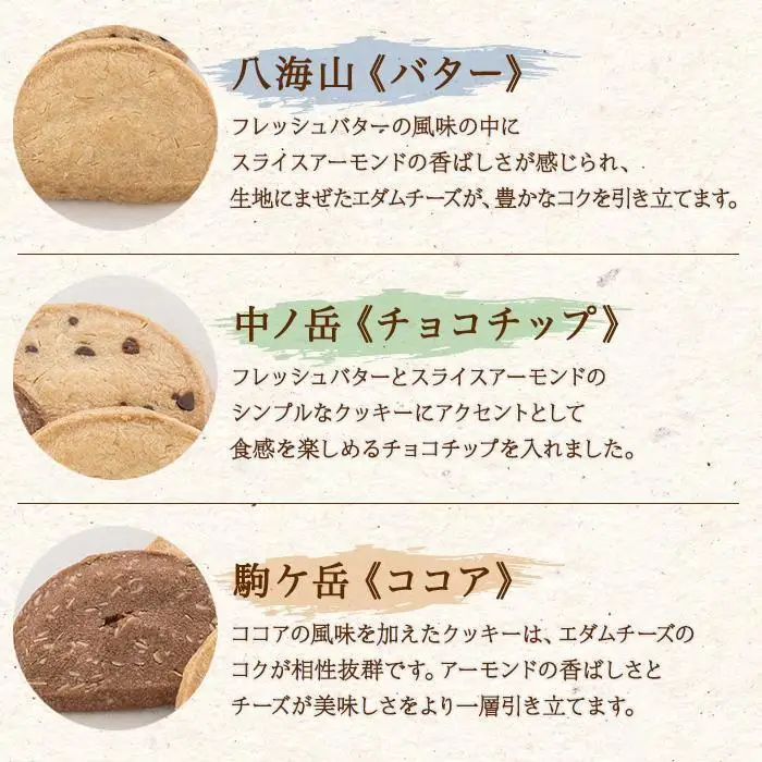 無地熨斗 越後三山 山のクッキー 各4枚 計12個 クッキー チョコチップ ココア 和菓子 洋菓子 お菓子 菓子 焼き菓子 セット 菓子詰合せ 詰め合わせ スイーツ ギフト おかしとおやき ことう 新潟県 南魚沼市