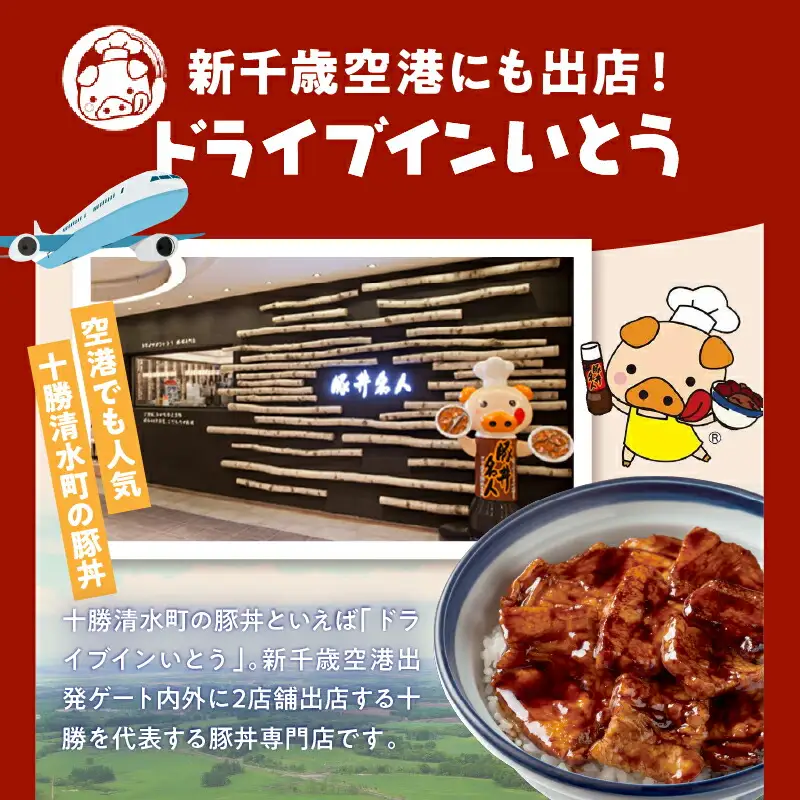 ドライブインいとう の 厳選豚 よくばり セット 【 豚丼 タレ 北海道産 豚肉 ロース 豚丼名人 リブステーキ ごはんに合う 佃煮 手切り 冷凍 ご当地グルメ お取り寄せ 北海道 清水町  】_S010-0014