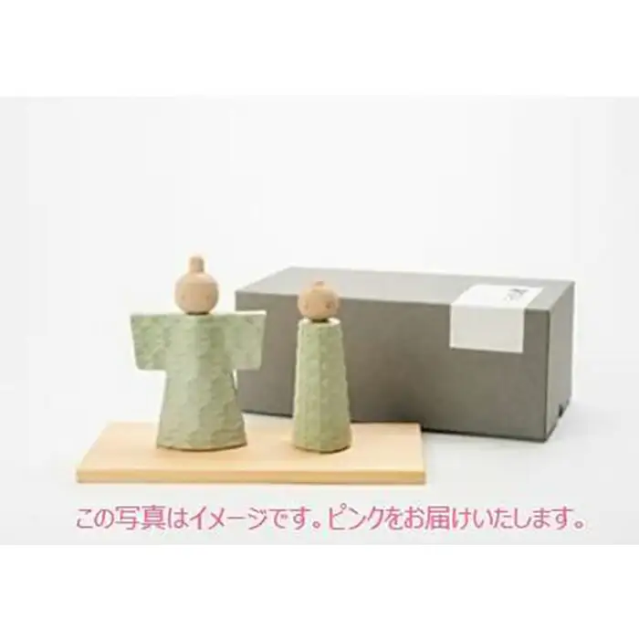 【信楽焼・明山】陶雛人形　hina(ピンク)　hina-02