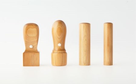 26-241．四万十ヒノキ印鑑セット 13.5mm　実印・銀行印におすすめ