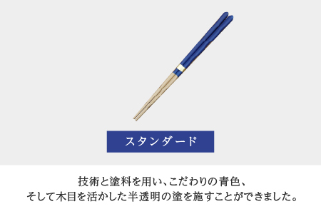Kyutarou BLUE　箸 23cm　スタンダード