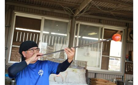 【琉球ガラス工房雫】水玉タルグラス１個