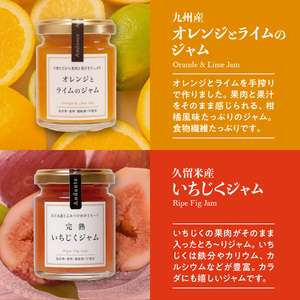 【アンダンテ】産地にこだわった美味しい ノンシュガー手作りジャム6種セット（6瓶入）_ノンシュガー 手作り ジャム コンフィチュール 6種 セット いちご 桃 オレンジ ライム いちじく ベリー トマト フルーツ 瓶詰め おなかにやさしい 虫歯になりにくい イソマルオリゴ糖 フラクトオリゴ糖 砂糖不使用 久留米市 福岡 お取り寄せ 送料無料 〔Ca016〕