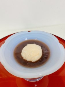 茶房【古蓮】　こだわりの無添加手作り　アイスクリーム＆ぜんざいセット_アイスクリーム 8個 ぜんざい 3袋 セット あまおう 抹茶あずき チョコ バニラあずき バニラ 抹茶 手作り クリームぜんざい おすすめ アレンジ 素材 こだわり お菓子 アイス おやつ デザート 茶房 古蓮 冷凍 お取り寄せ 福岡県 久留米市 送料無料 〔Dw031〕