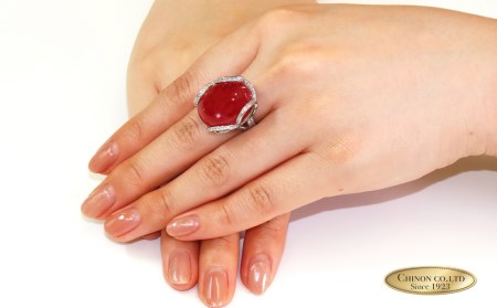 26ctUP プラチナ ロードナイト ダイヤモンド リング KT-1154 ジュエリー 指輪 薔薇